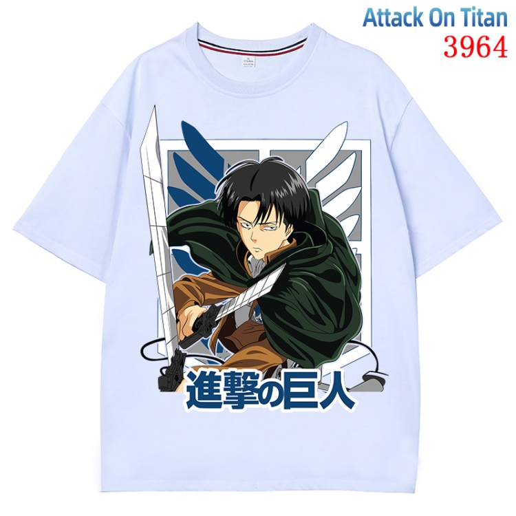 Shingeki no Kyojin Anime Pure Cotton Short Sleeve T-shirt Direct Spray Technology from S to 4XL CMY-3964-1