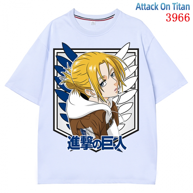 Shingeki no Kyojin Anime Pure Cotton Short Sleeve T-shirt Direct Spray Technology from S to 4XL CMY-3966-1