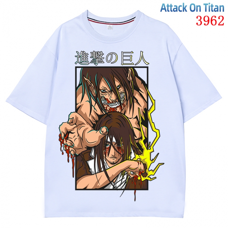 Shingeki no Kyojin Anime Pure Cotton Short Sleeve T-shirt Direct Spray Technology from S to 4XL CMY-3962-1