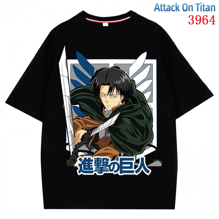 Shingeki no Kyojin Anime Pure Cotton Short Sleeve T-shirt Direct Spray Technology from S to 4XL CMY-3964-2