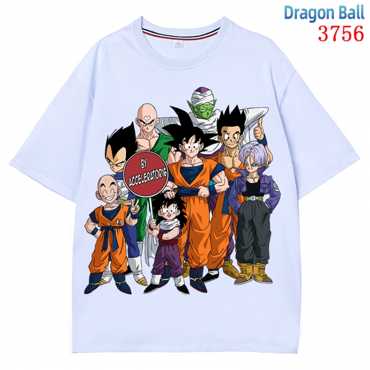 DRAGON BALL Anime Pure Cotton Short Sleeve T-shirt Direct Spray Technology from S to 4XL  CMY-3756-1
