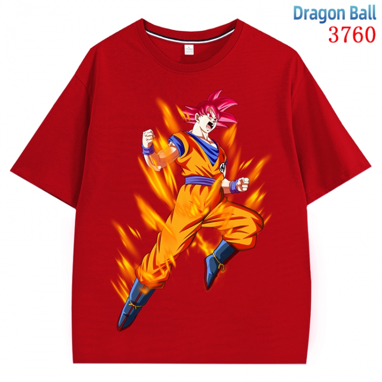 DRAGON BALL Anime Pure Cotton Short Sleeve T-shirt Direct Spray Technology from S to 4XL  CMY-3760-3
