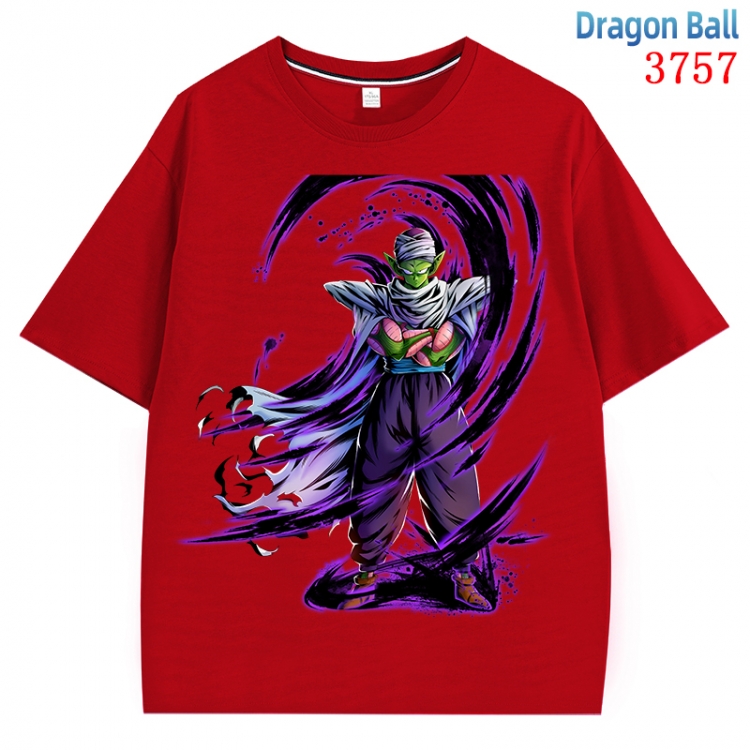 DRAGON BALL Anime Pure Cotton Short Sleeve T-shirt Direct Spray Technology from S to 4XL CMY-3757-3
