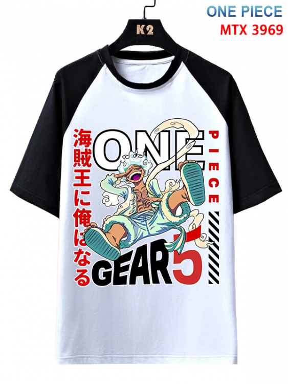 One Piece Anime raglan sleeve cotton T-shirt from XS to 3XL MTX-3969-1