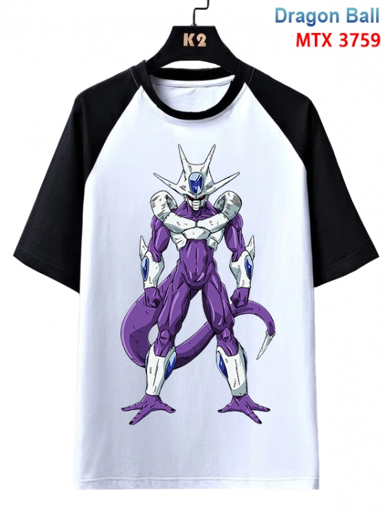 DRAGON BALL Anime raglan sleeve cotton T-shirt from XS to 3XL MTX-3759-1