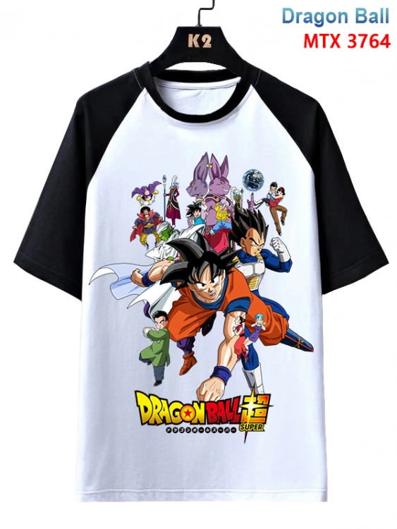 DRAGON BALL Anime raglan sleeve cotton T-shirt from XS to 3XL MTX-3764-1