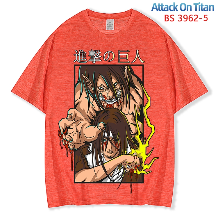 Shingeki no Kyojin ice silk cotton loose and comfortable T-shirt from XS to 5XL  BS-3962-5