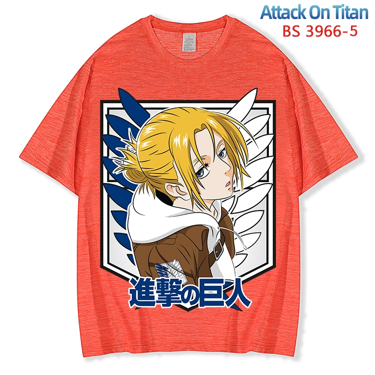 Shingeki no Kyojin ice silk cotton loose and comfortable T-shirt from XS to 5XL  BS-3966-5