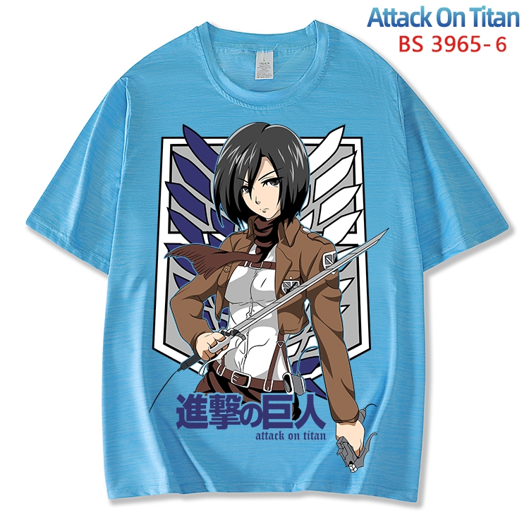 Shingeki no Kyojin ice silk cotton loose and comfortable T-shirt from XS to 5XL  BS-3965-6