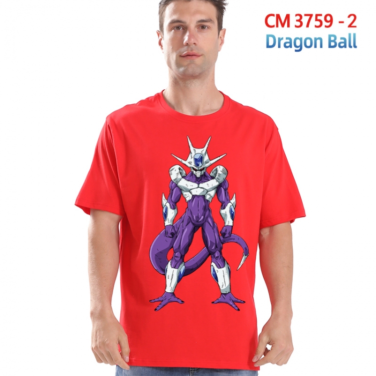 DRAGON BALL Printed short-sleeved cotton T-shirt from S to 4XL  3759-2