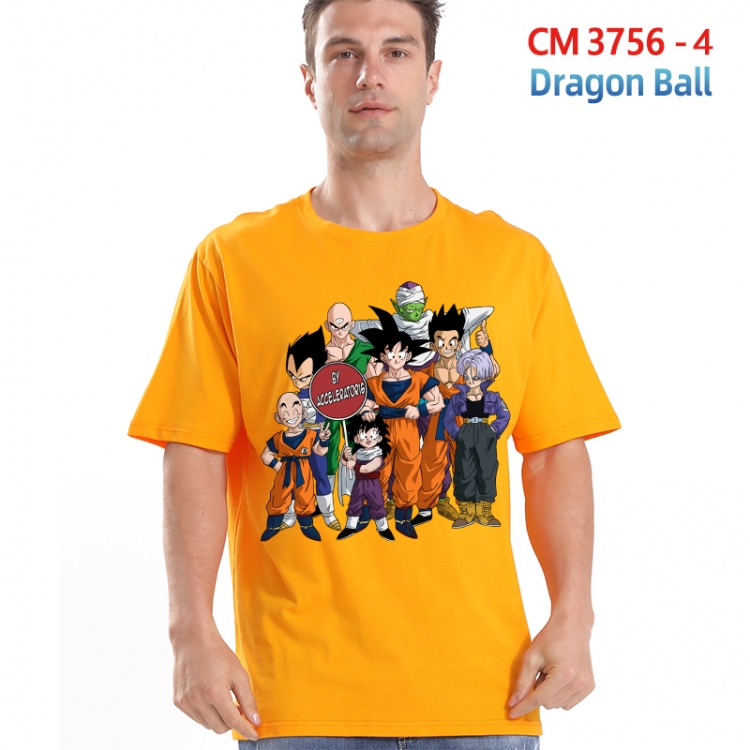 DRAGON BALL Printed short-sleeved cotton T-shirt from S to 4XL  3756-4