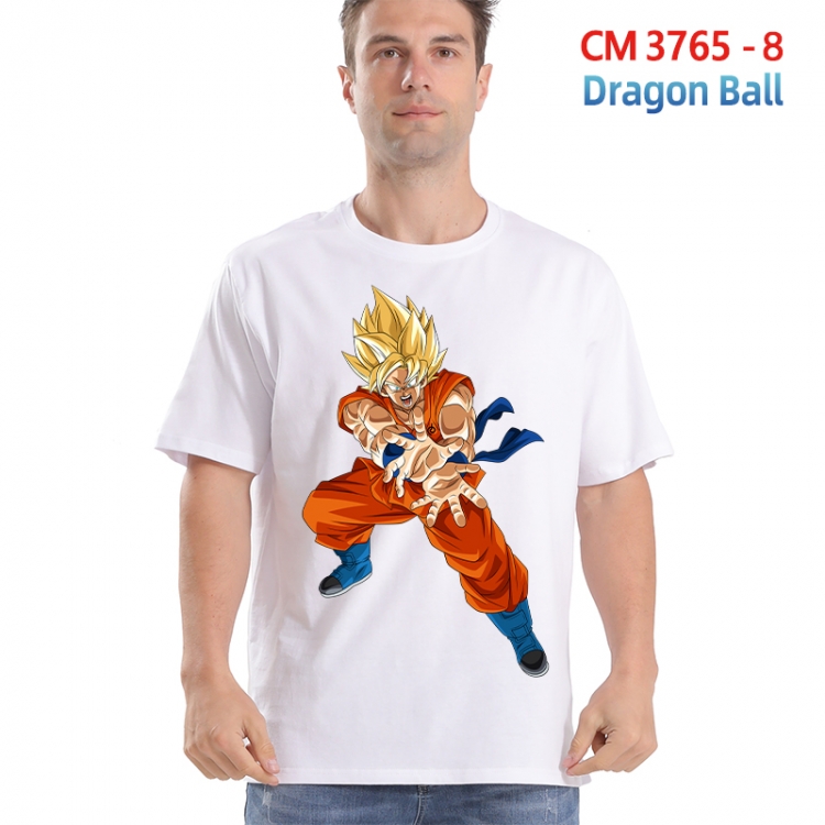 DRAGON BALL Printed short-sleeved cotton T-shirt from S to 4XL   3765-8