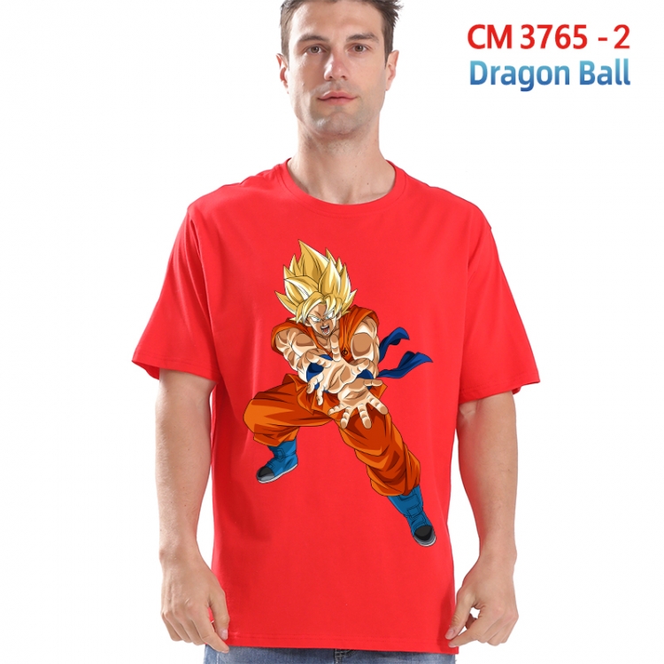 DRAGON BALL Printed short-sleeved cotton T-shirt from S to 4XL  3765-2