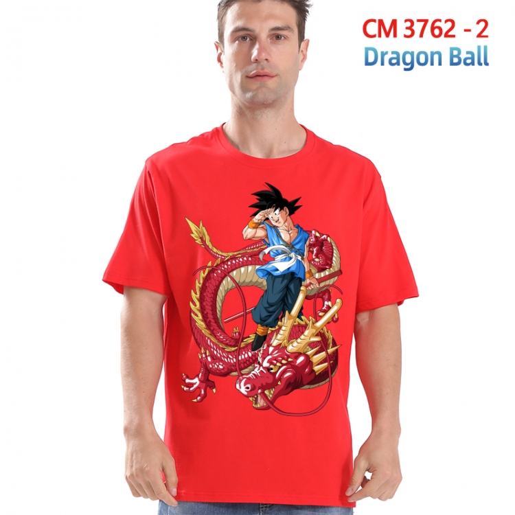 DRAGON BALL Printed short-sleeved cotton T-shirt from S to 4XL  3762-2