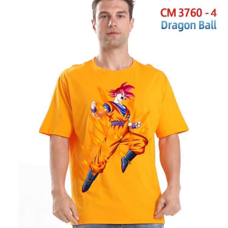 DRAGON BALL Printed short-sleeved cotton T-shirt from S to 4XL 3760-4