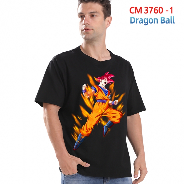 DRAGON BALL Printed short-sleeved cotton T-shirt from S to 4XL  3760-1