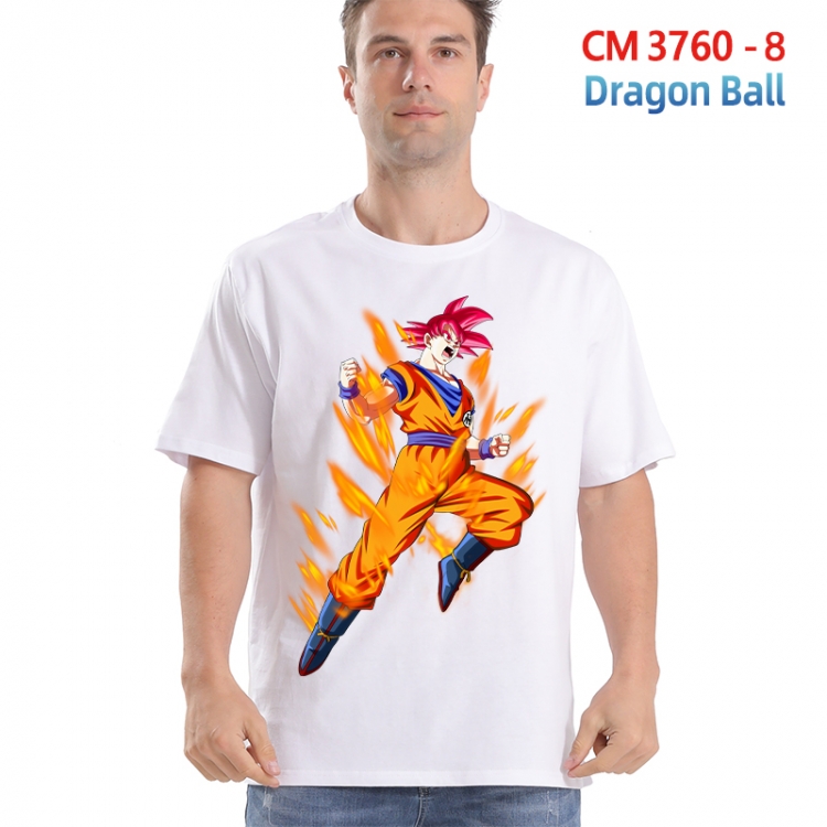 DRAGON BALL Printed short-sleeved cotton T-shirt from S to 4XL  3760-8
