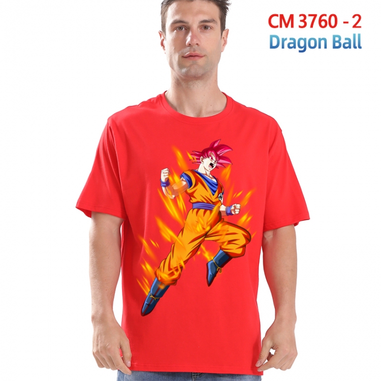 DRAGON BALL Printed short-sleeved cotton T-shirt from S to 4XL 3760-2