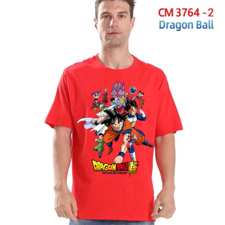 DRAGON BALL Printed short-sleeved cotton T-shirt from S to 4XL  3764-2