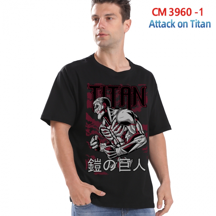 Shingeki no Kyojin Printed short-sleeved cotton T-shirt from S to 4XL  3960-1