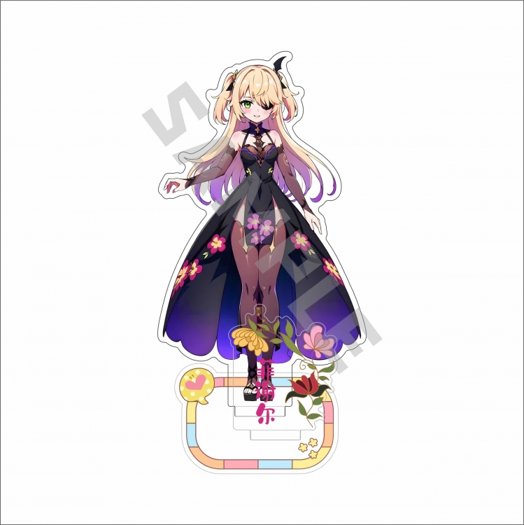 Genshin Impact Anime characters Double Insert Style acrylic Standing Plates Keychain 15m
