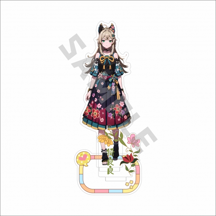 Genshin Impact Anime characters Double Insert Style acrylic Standing Plates Keychain 15m