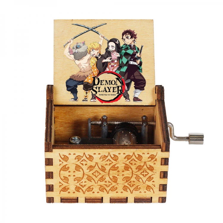 Demon Slayer Kimets Stall display, hand cranked music box, vintage music box gift 6.4X5.2X4.2CM price for 5 pcs