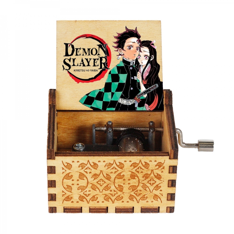 Demon Slayer Kimets Stall display, hand cranked music box, vintage music box gift 6.4X5.2X4.2CM price for 5 pcs