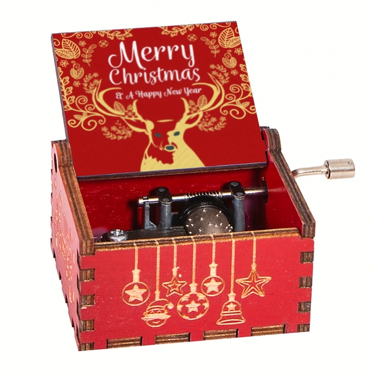 Christmas collection Stall display hand cranked music box vintage music box gift 6.4X5.2X4.2CM price for 5 pcs