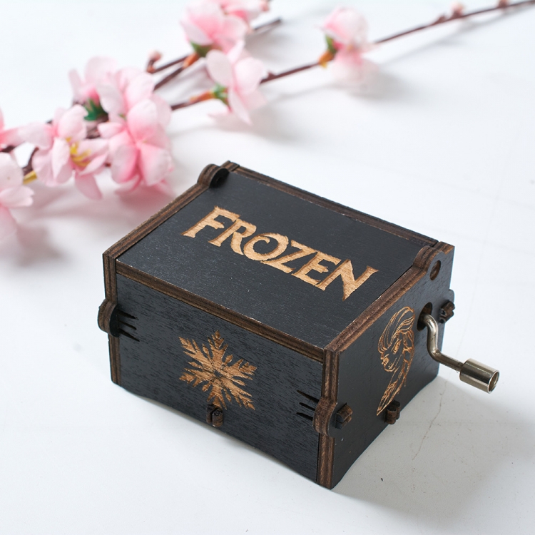 Frozen Stall display hand cranked music box vintage music box gift 6.4X5.2X4.2CM price for 5 pcs