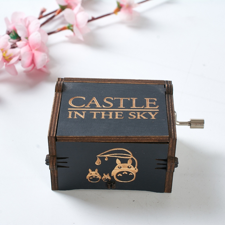 Castle in the Sky Stall display hand cranked music box vintage music box gift 6.4X5.2X4.2CM price for 5 pcs