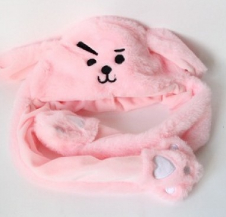 BT21  Tiktok animal series rabbit ear hat can move when you pinch the ear  price for 3 pcs