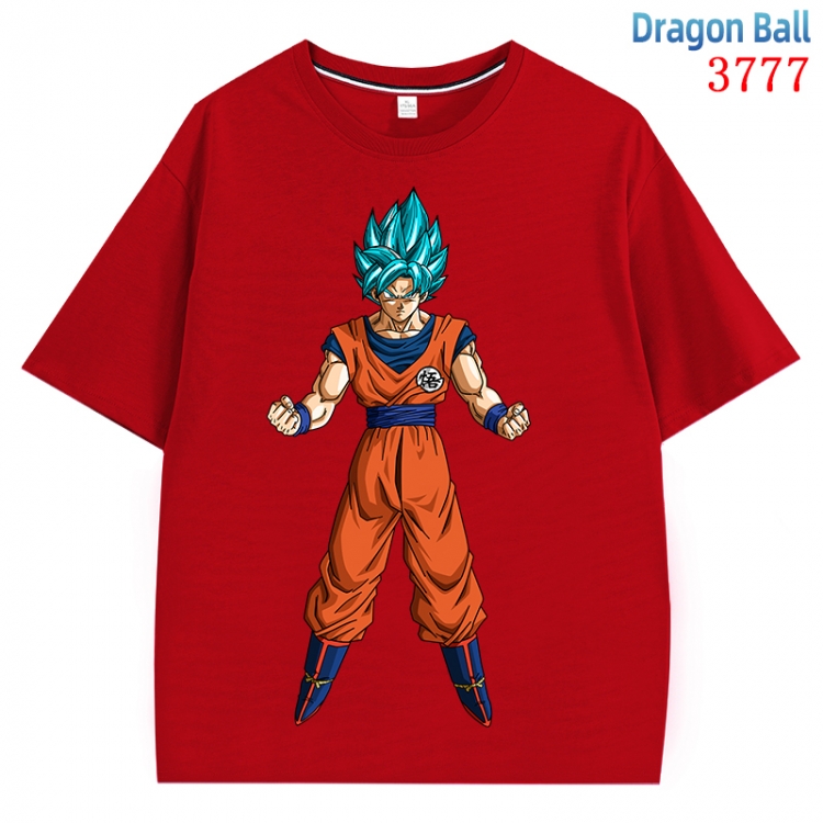 DRAGON BALL  Anime Pure Cotton Short Sleeve T-shirt Direct Spray Technology from S to 4XL   CMY-3777-3