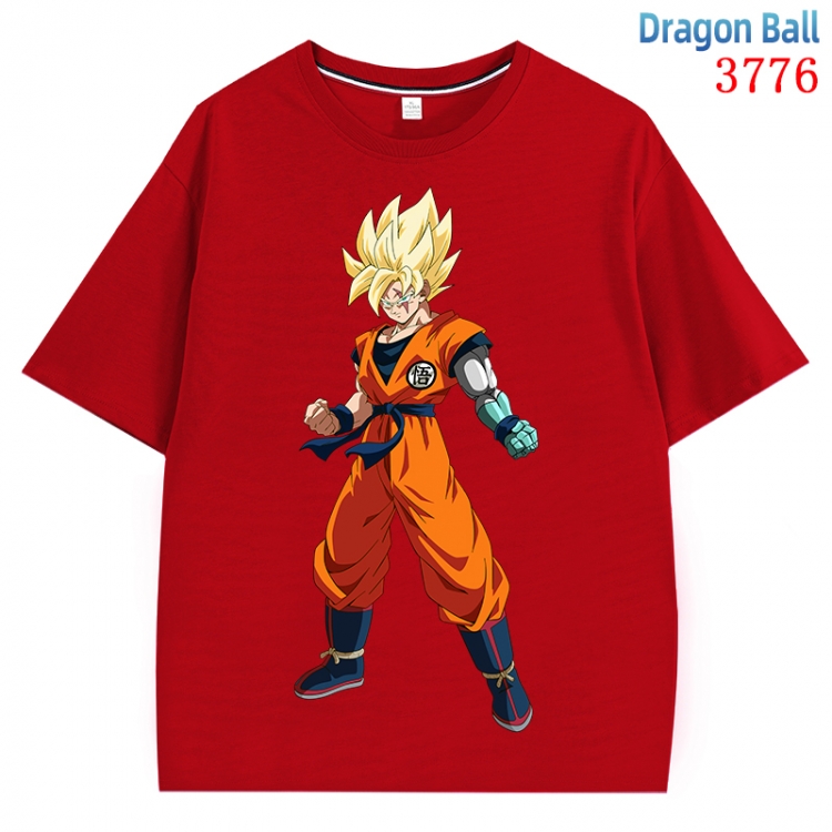 DRAGON BALL  Anime Pure Cotton Short Sleeve T-shirt Direct Spray Technology from S to 4XL  CMY-3776-3
