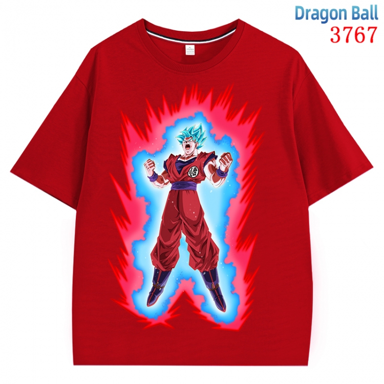 DRAGON BALL  Anime Pure Cotton Short Sleeve T-shirt Direct Spray Technology from S to 4XL CMY-3767-3