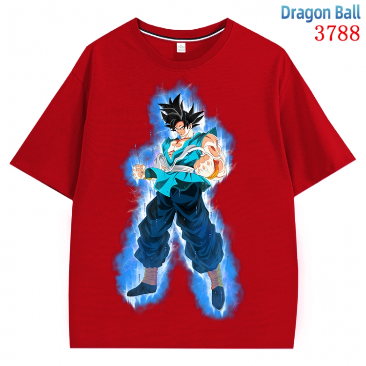 DRAGON BALL  Anime Pure Cotton Short Sleeve T-shirt Direct Spray Technology from S to 4XL CMY-3788-3