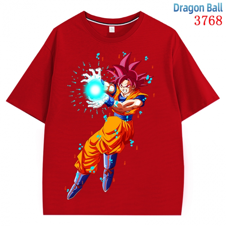 DRAGON BALL  Anime Pure Cotton Short Sleeve T-shirt Direct Spray Technology from S to 4XL CMY-3768-3