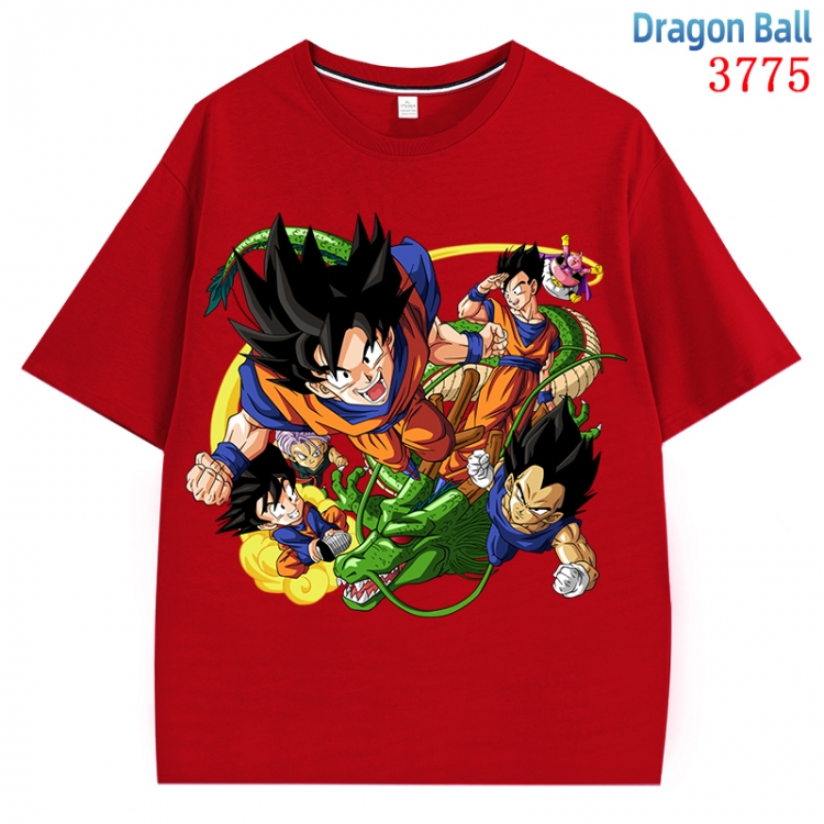 DRAGON BALL  Anime Pure Cotton Short Sleeve T-shirt Direct Spray Technology from S to 4XL    CMY-3775-3