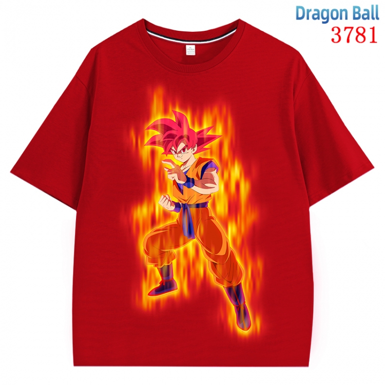 DRAGON BALL  Anime Pure Cotton Short Sleeve T-shirt Direct Spray Technology from S to 4XL CMY-3781-3