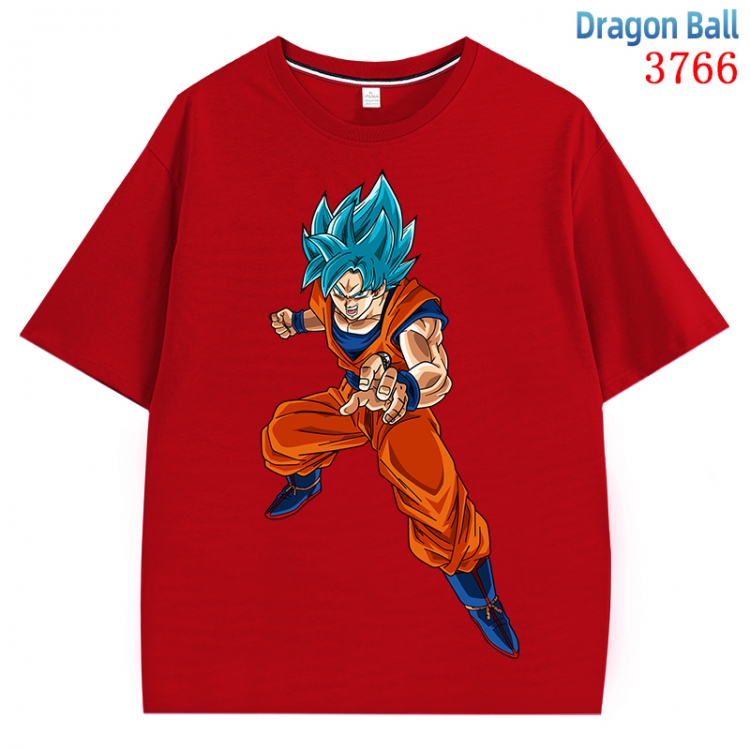 DRAGON BALL  Anime Pure Cotton Short Sleeve T-shirt Direct Spray Technology from S to 4XL CMY-3766-3
