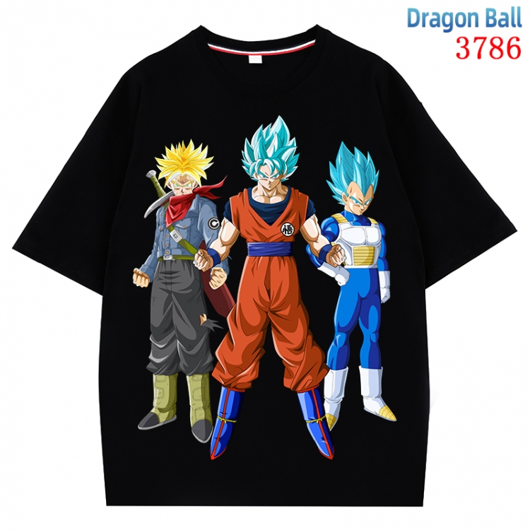 DRAGON BALL  Anime Pure Cotton Short Sleeve T-shirt Direct Spray Technology from S to 4XL   CMY-3786-2