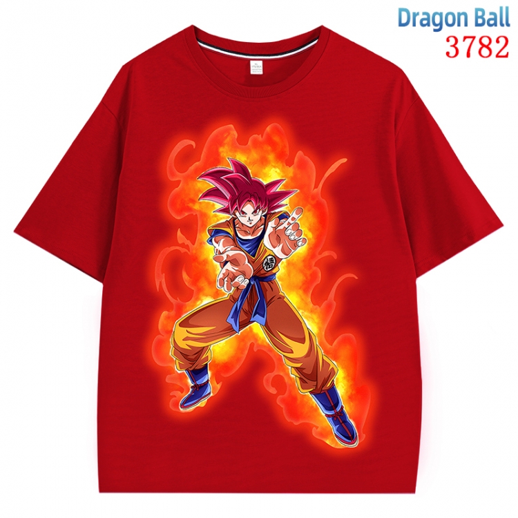 DRAGON BALL  Anime Pure Cotton Short Sleeve T-shirt Direct Spray Technology from S to 4XL  CMY-3782-3
