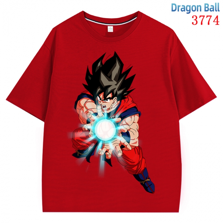 DRAGON BALL  Anime Pure Cotton Short Sleeve T-shirt Direct Spray Technology from S to 4XL  CMY-3774-3