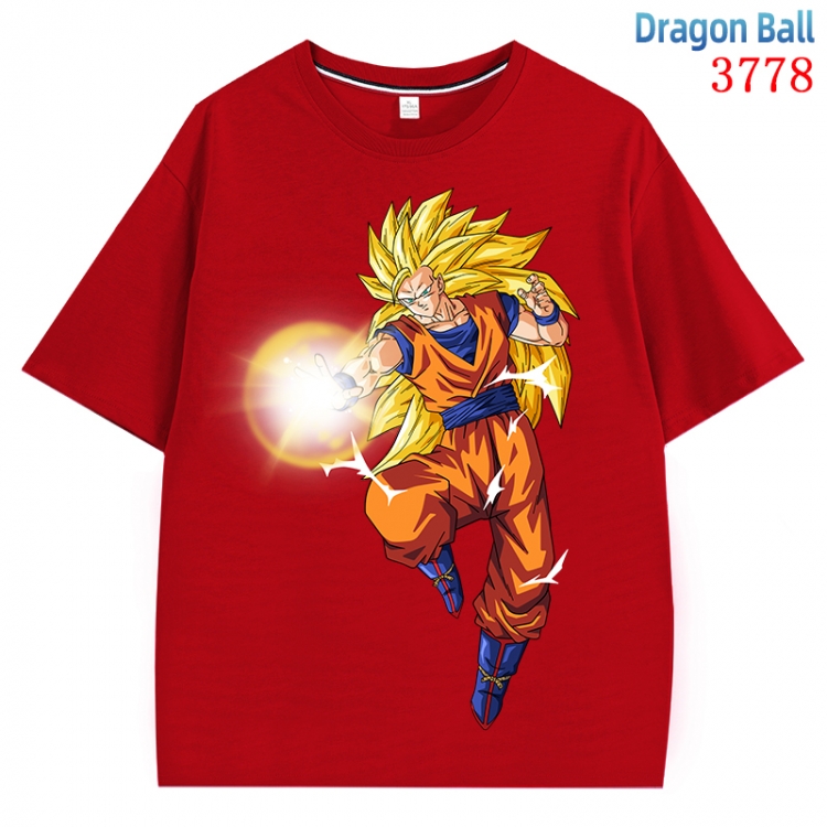 DRAGON BALL  Anime Pure Cotton Short Sleeve T-shirt Direct Spray Technology from S to 4XL  CMY-3778-3