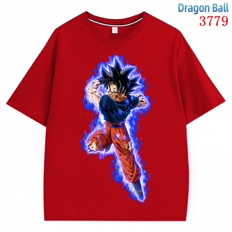 DRAGON BALL  Anime Pure Cotton Short Sleeve T-shirt Direct Spray Technology from S to 4XL  CMY-3779-3