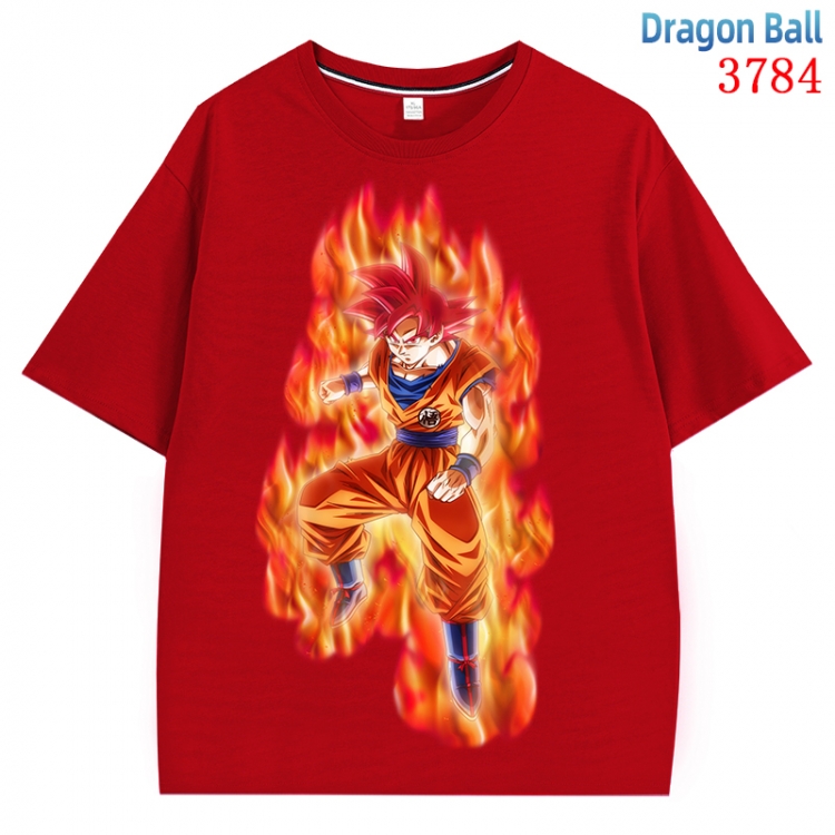 DRAGON BALL  Anime Pure Cotton Short Sleeve T-shirt Direct Spray Technology from S to 4XL CMY-3784-3