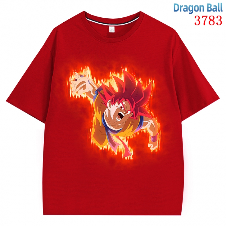 DRAGON BALL  Anime Pure Cotton Short Sleeve T-shirt Direct Spray Technology from S to 4XL CMY-3783-3