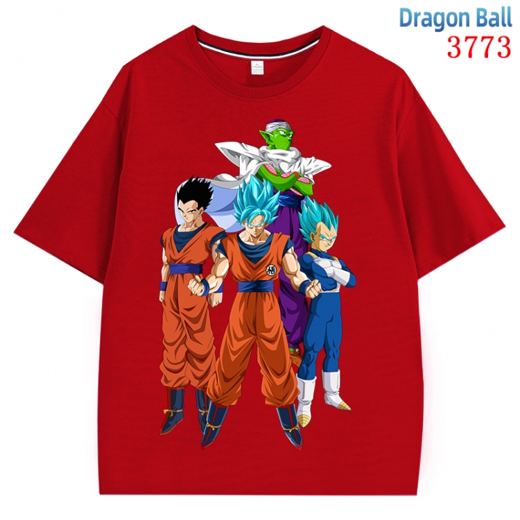 DRAGON BALL  Anime Pure Cotton Short Sleeve T-shirt Direct Spray Technology from S to 4XL CMY-3773-3