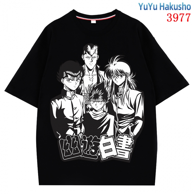 YuYu Hakusho  Anime Pure Cotton Short Sleeve T-shirt Direct Spray Technology from S to 4XL CMY-3977-2