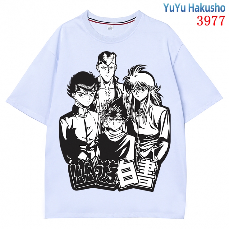 YuYu Hakusho  Anime Pure Cotton Short Sleeve T-shirt Direct Spray Technology from S to 4XL CMY-3977-1